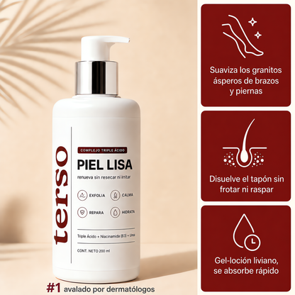 TERSO | Crema contra la queratosis pilaris y piel de gallina