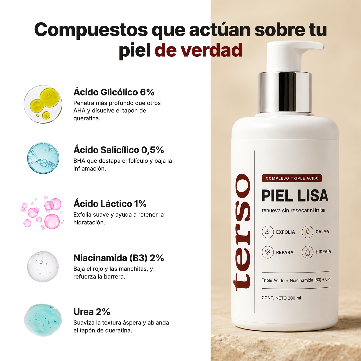 TERSO | Crema contra la queratosis pilaris y piel de gallina